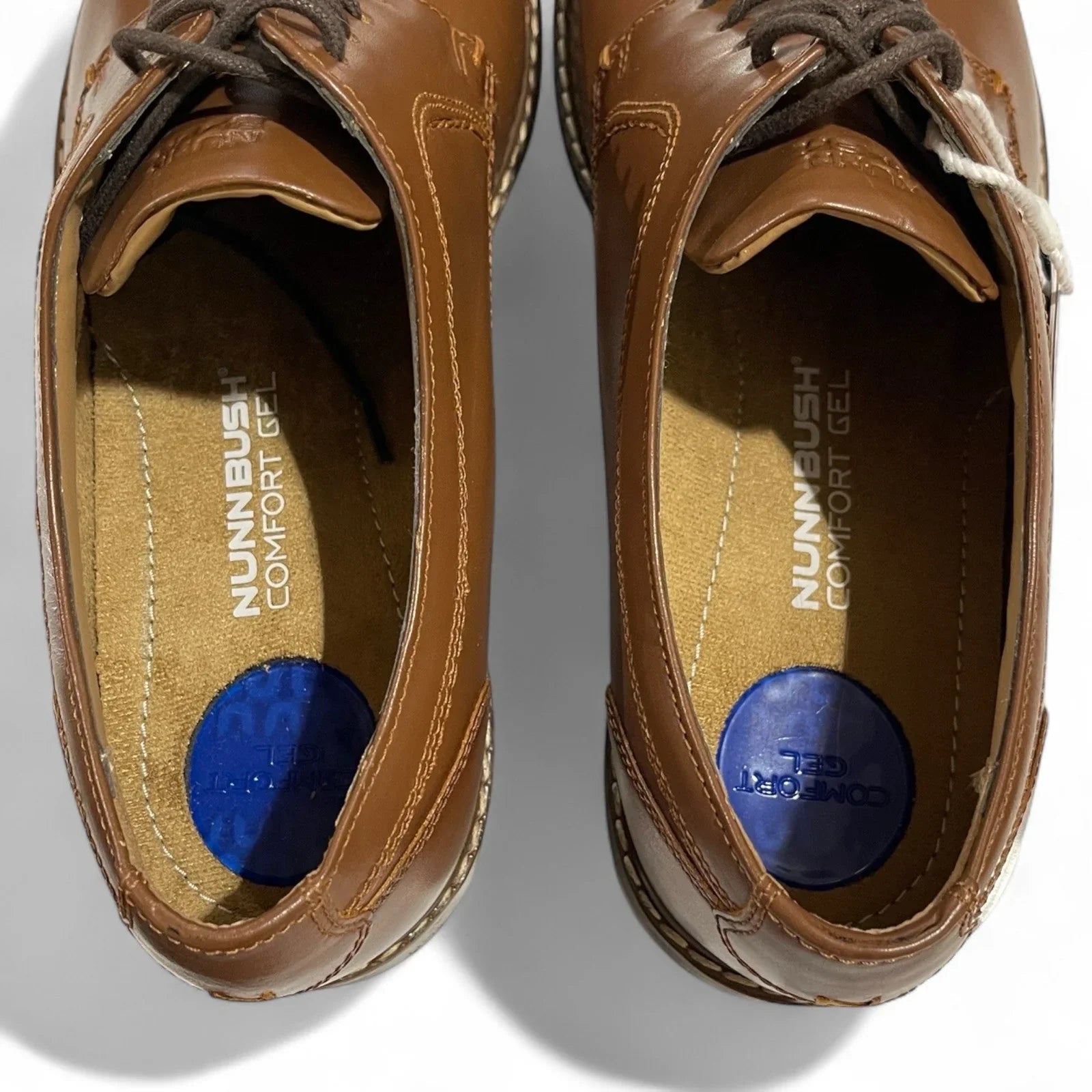 Nunn Bush Comfort Gel Men's Brown Genuine Leather Dress Shoes Size 11 NWT - Trendiez U ♥ 
