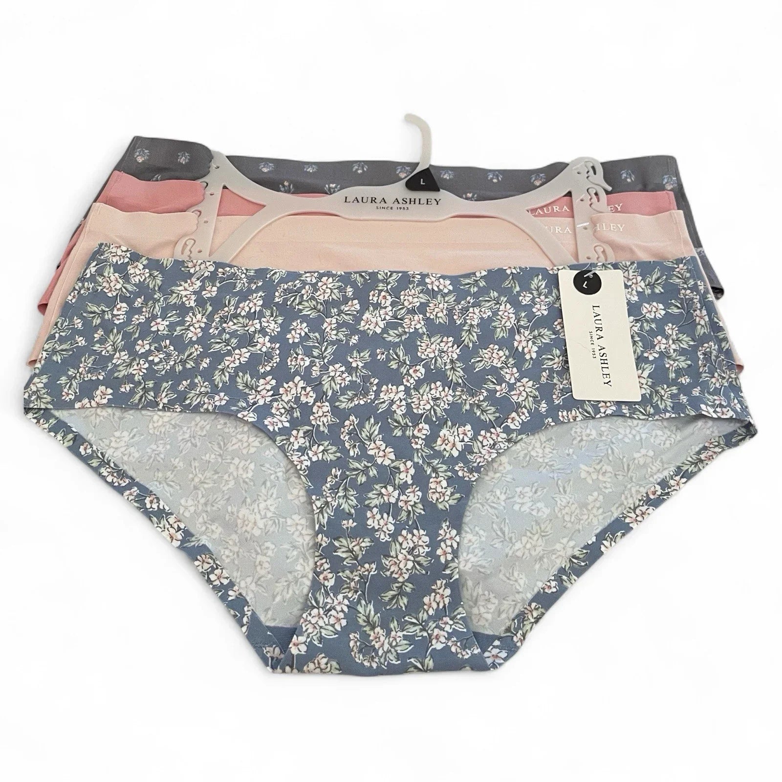 NWT 4 pack L Laura Ashley Floral Hipster Panties $48 Multicolor - Trendiez U ♥ 