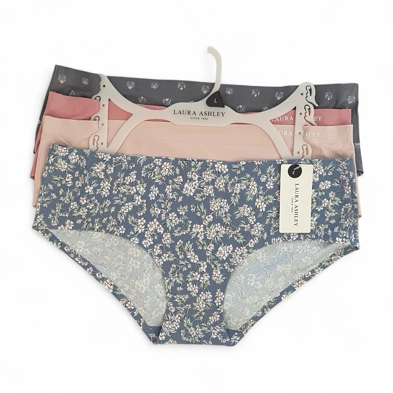 NWT 4 pack L Laura Ashley Floral Hipster Panties $48 Multicolor - Trendiez U ♥ 