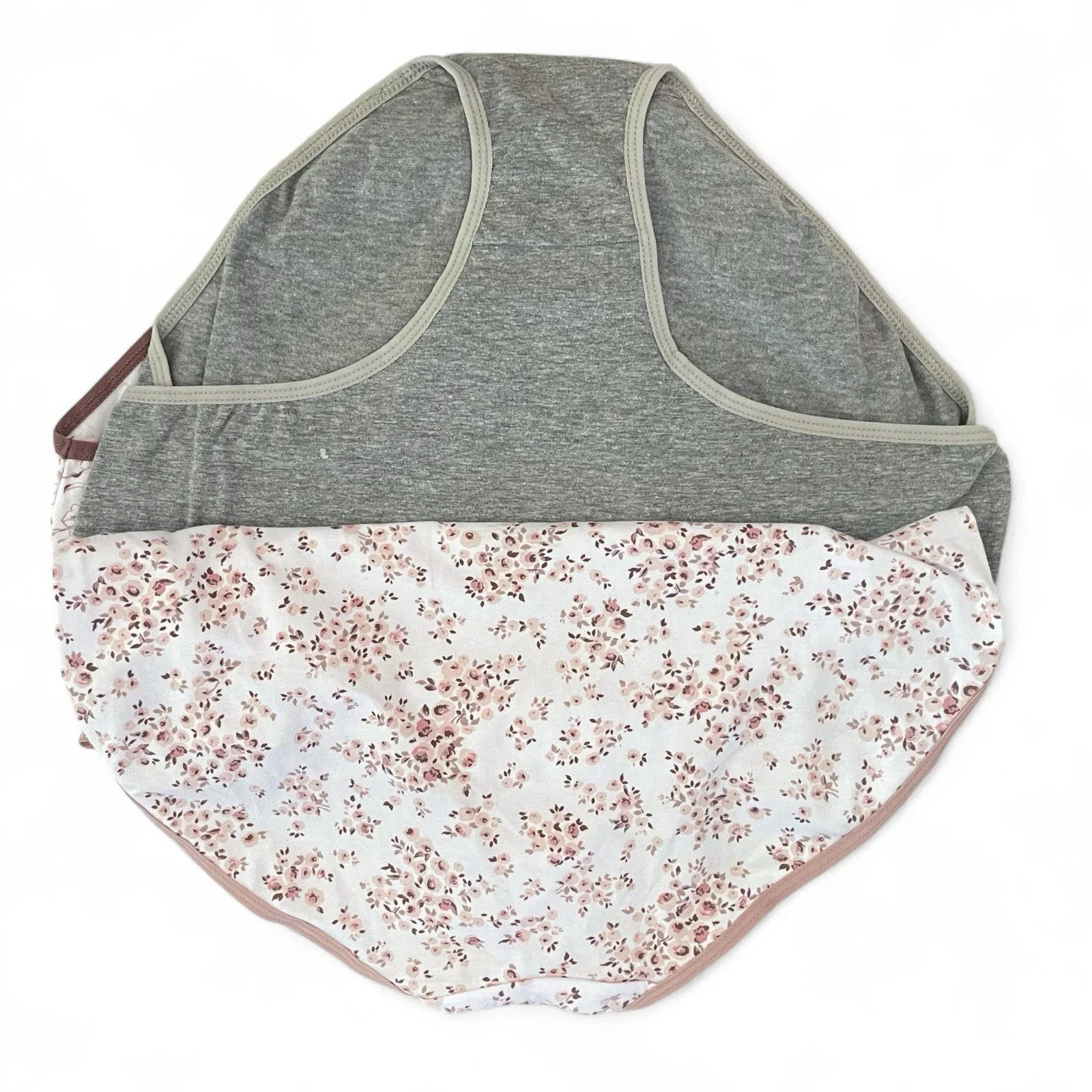 NWT 5 pack L Laura Ashley Cotton Brief Panties $48 Logo Band Asst Color - Trendiez U ♥ 