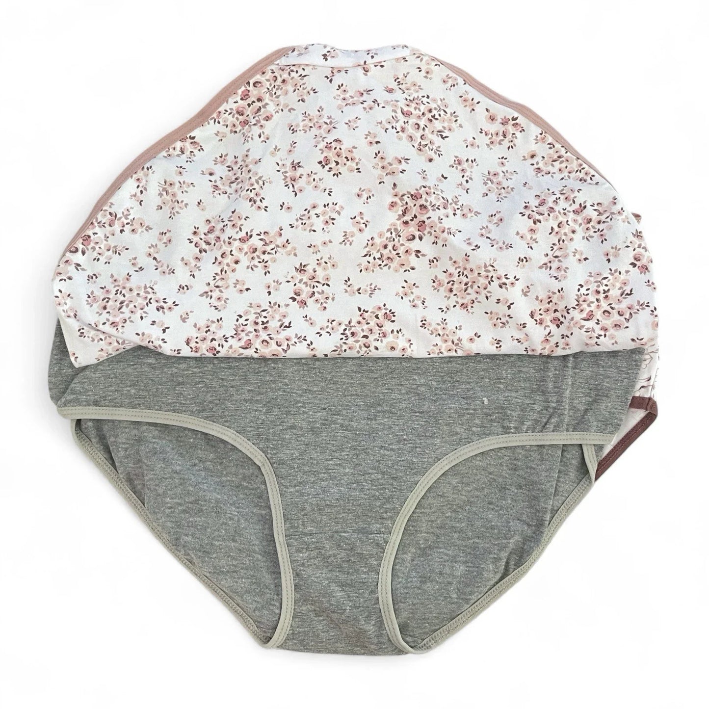 NWT 5 pack L Laura Ashley Cotton Brief Panties $48 Logo Band Asst Color - Trendiez U ♥ 