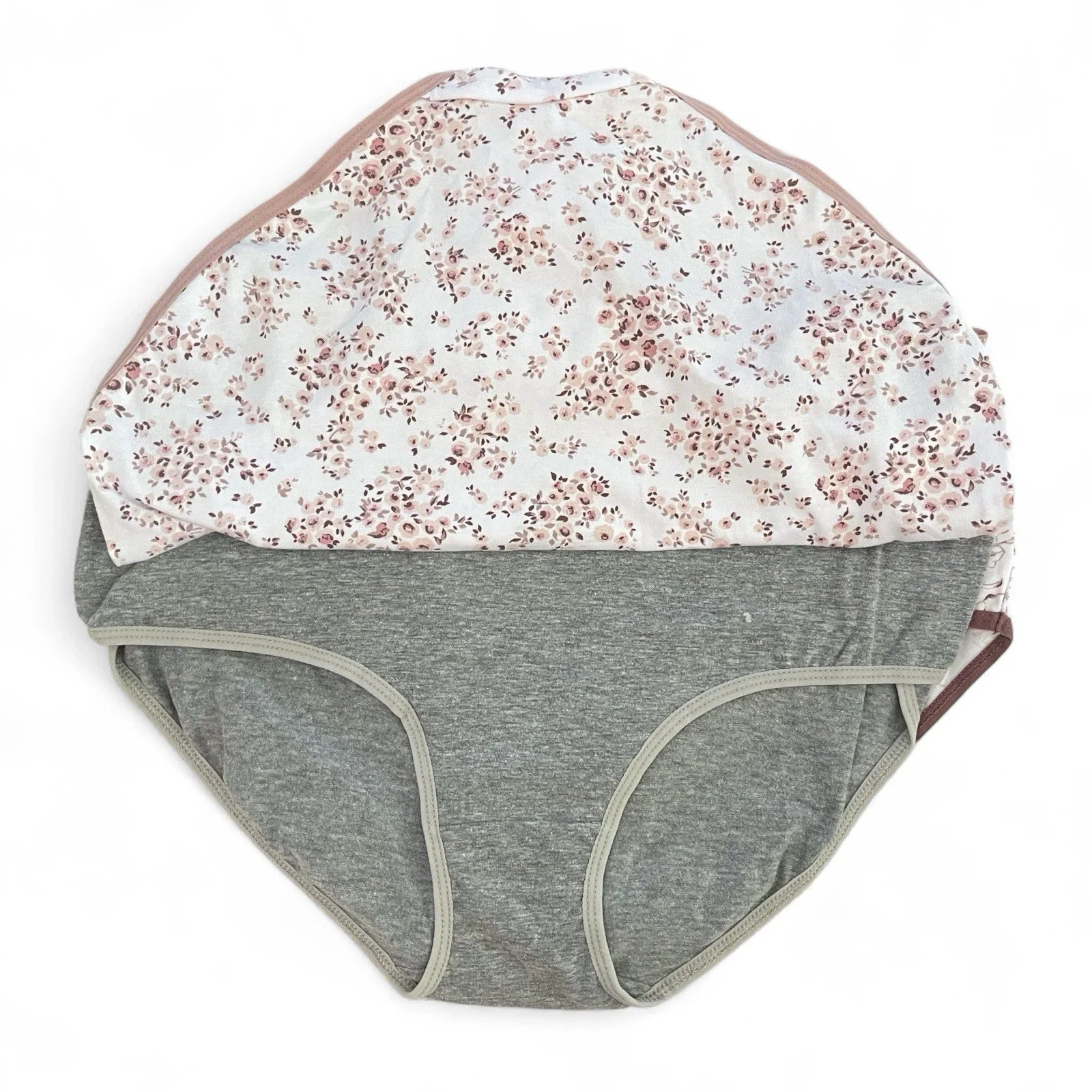 NWT 5 pack L Laura Ashley Cotton Brief Panties $48 Logo Band Asst Color - Trendiez U ♥ 