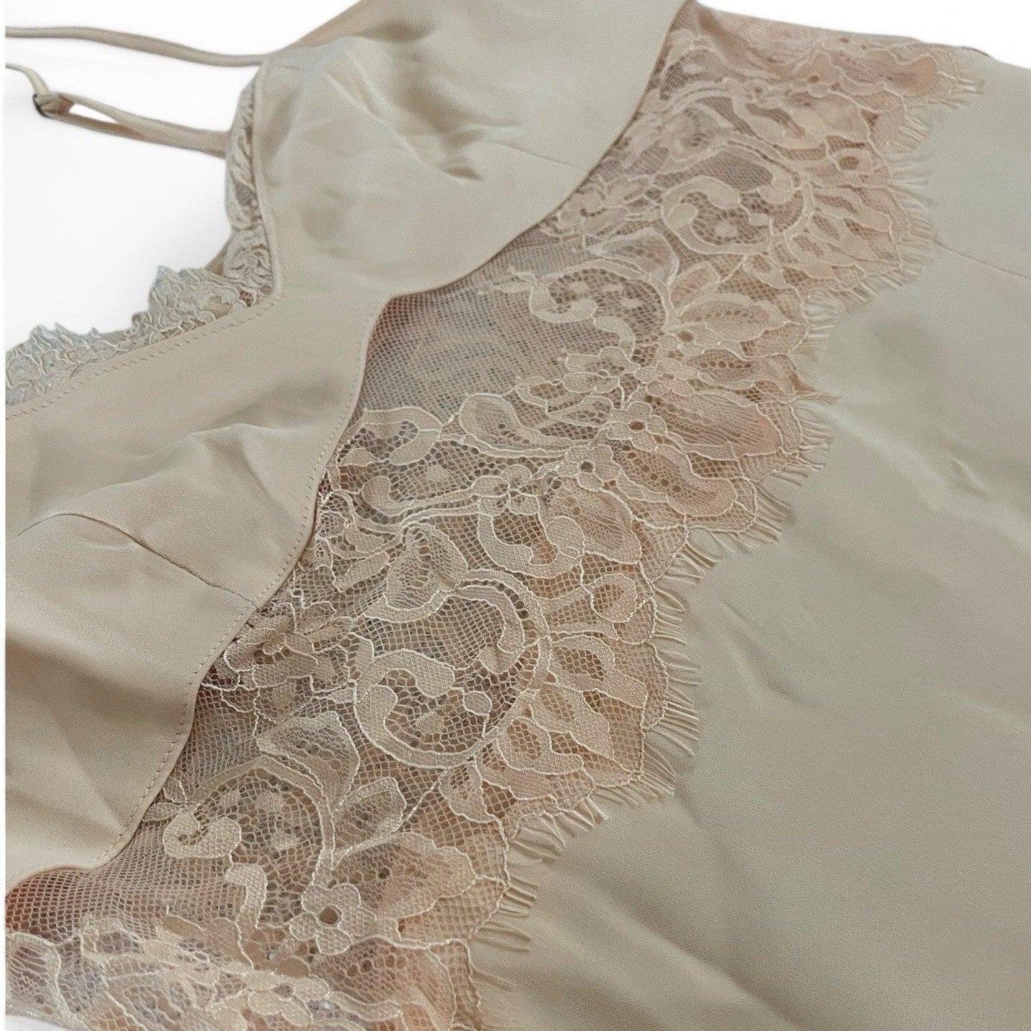 Open Edit Satin Nude Slipdress Lace Trim Size M NWT!!! Party Cocktail Birthday - Trendiez U ♥ 