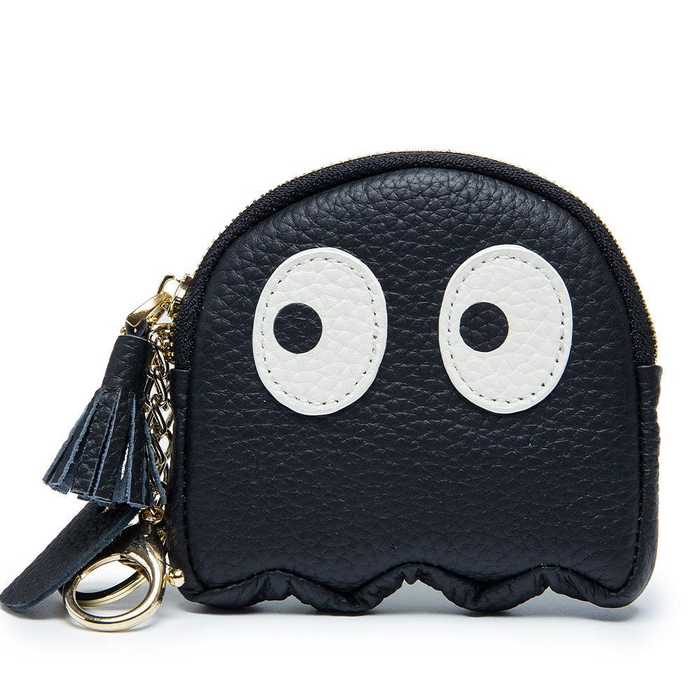 Pac-man Genuine Cowhide Leather Coin Pouch - Trendiez U ♥ 