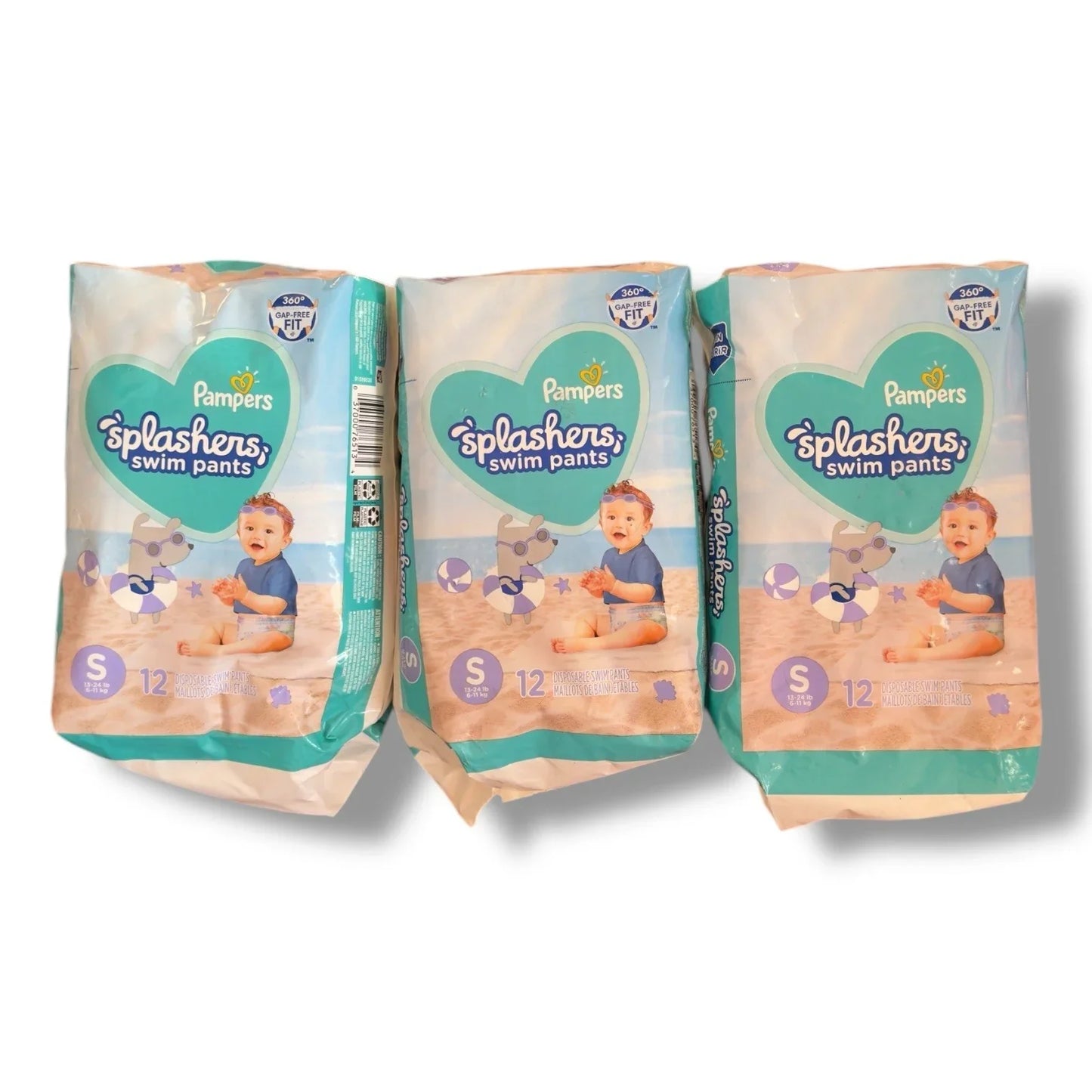 Pampers Splashers Swim Diapers Disposable Swim Pants Size Sm. l3-21 Lb 3 Packs - Trendiez U ♥ 