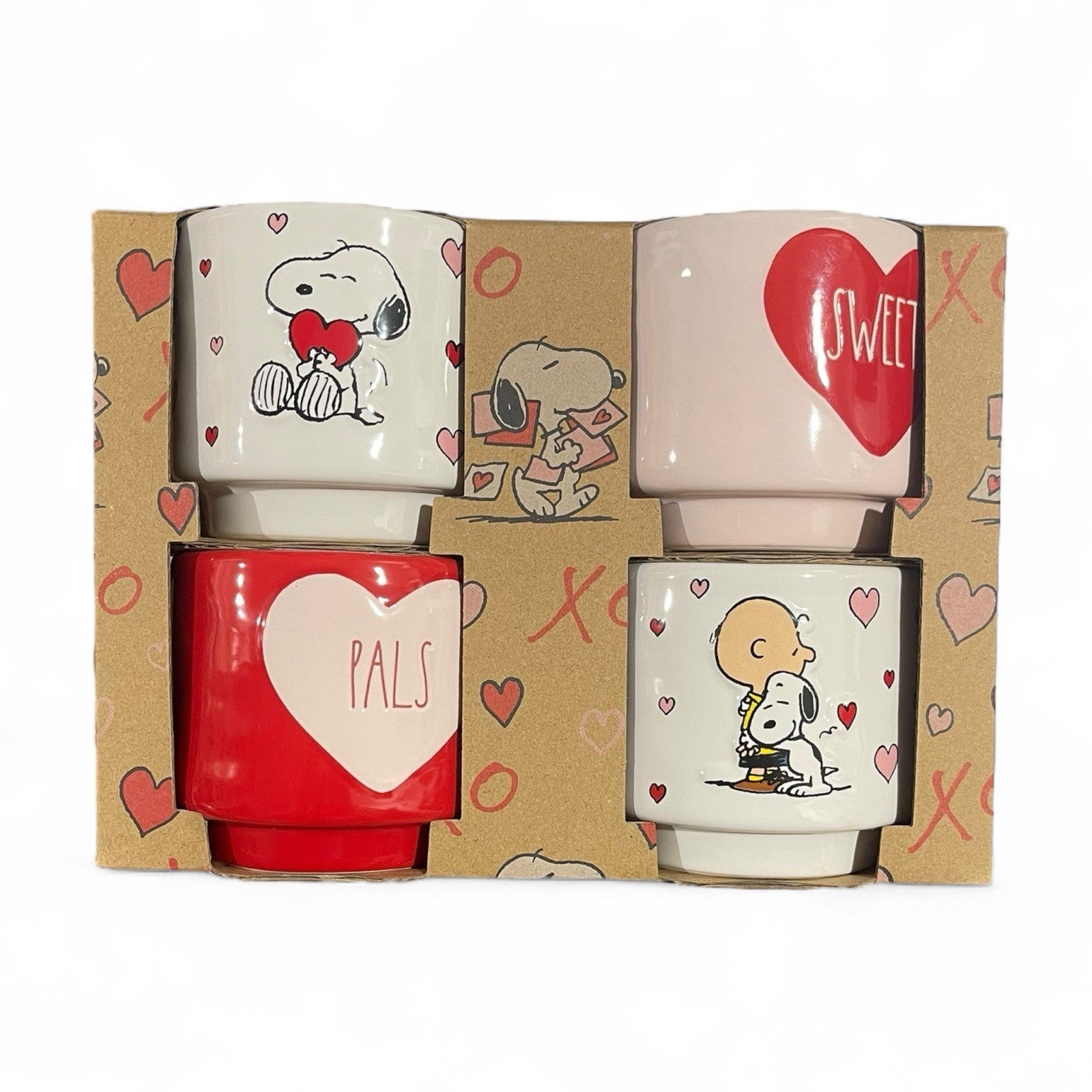 Peanuts x Rae Dunn Heart Ramekins – Set of 4, Charlie Brown & Snoopy - Trendiez U ♥ 