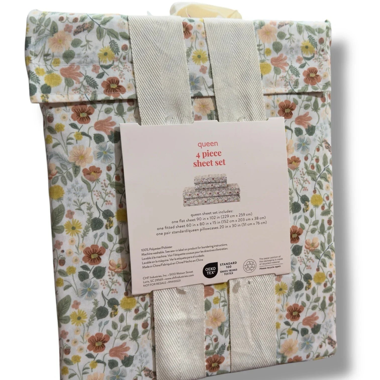 Peri Homes Queen 4pc Bed Sheet Set Luxurious floral New - Trendiez U ♥ 