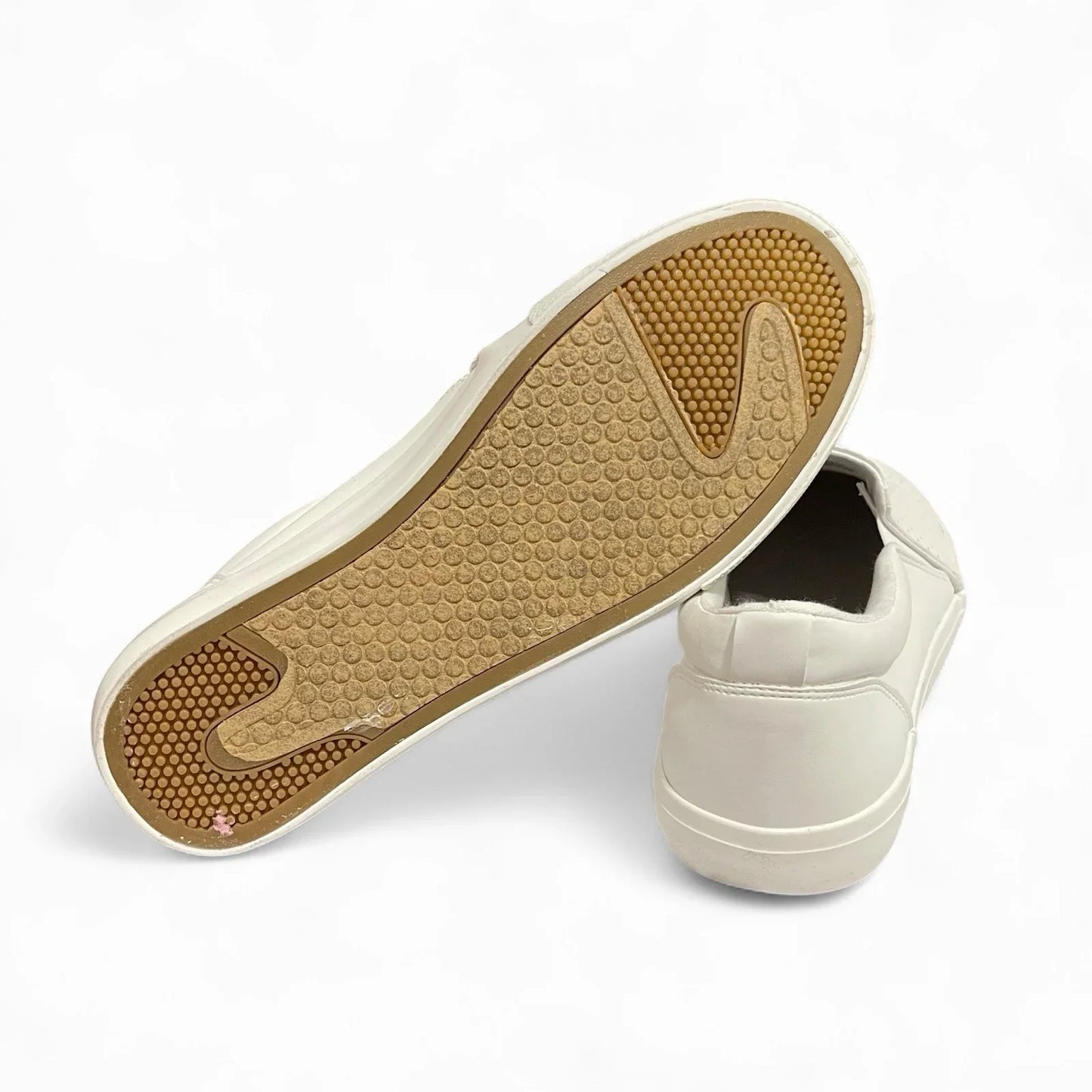 Perry Ellis Mens White Vegan Leather Slip On Luxury Sneakers Shoes Size 9 - Trendiez U ♥ 