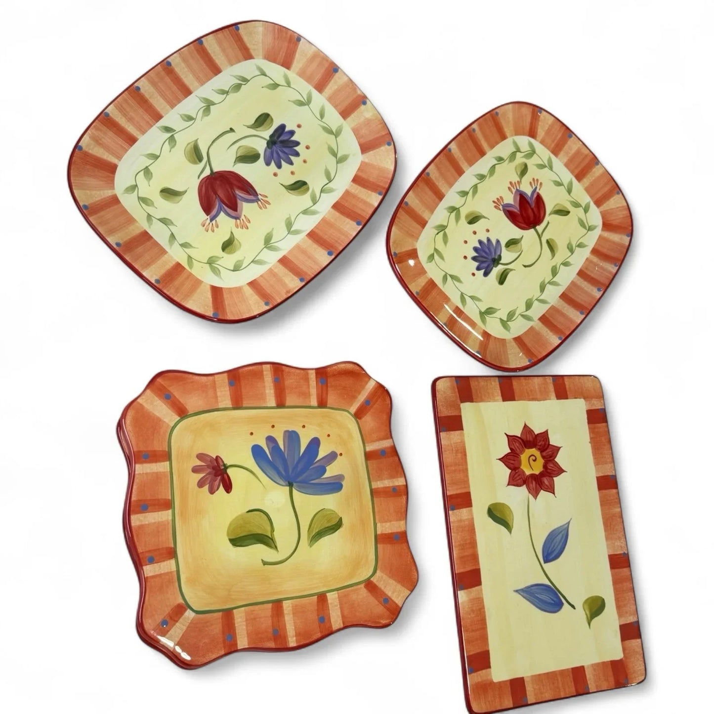 Pfaltzgraff Napoli 7 Piece Dinnerware Entertaining Place Settings Plates Trivets - Trendiez U ♥ 