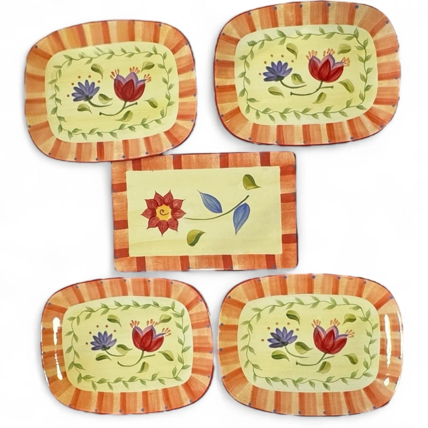 Pfaltzgraff Napoli 7 Piece Dinnerware Entertaining Place Settings Plates Trivets - Trendiez U ♥ 