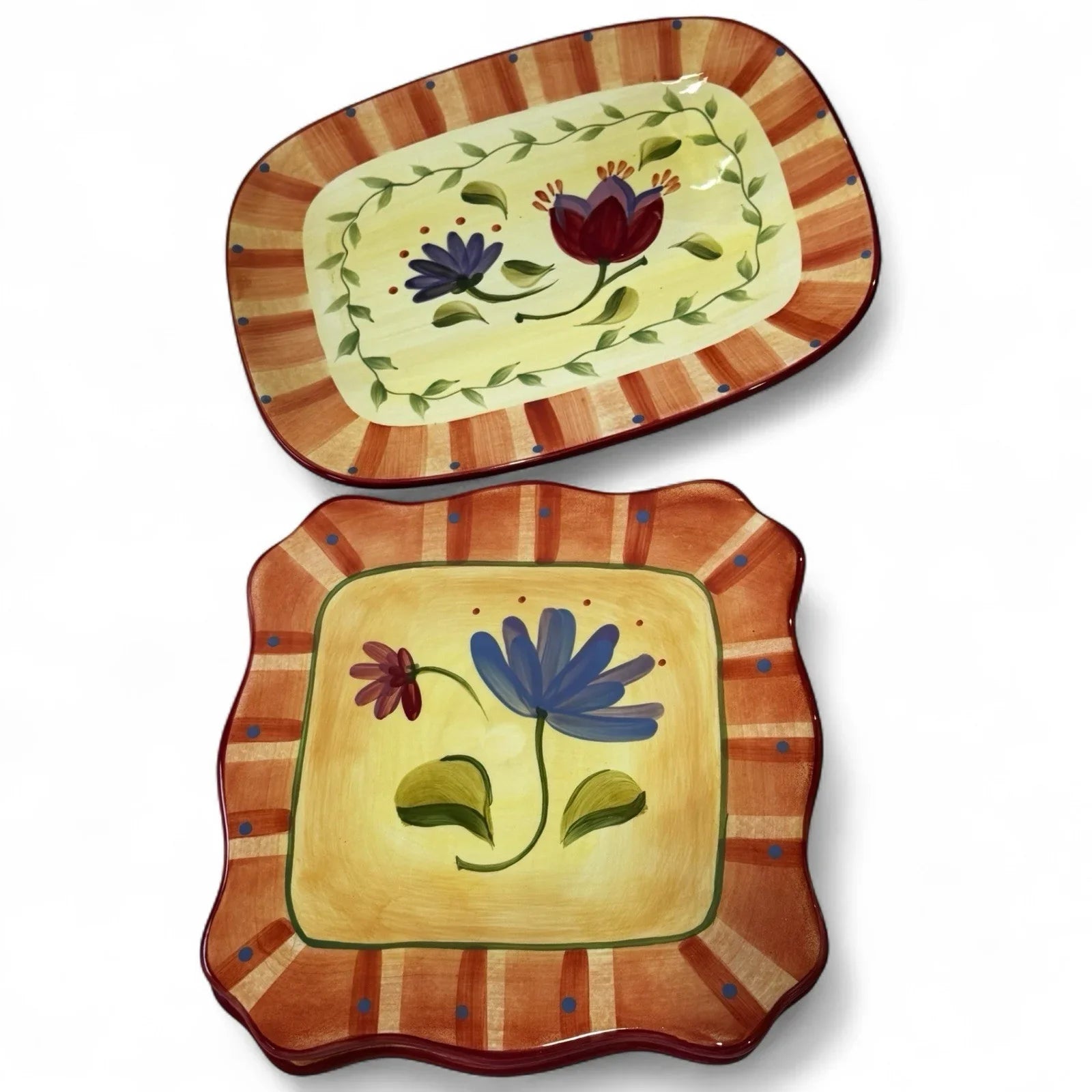 Pfaltzgraff Napoli 7 Piece Dinnerware Entertaining Place Settings Plates Trivets - Trendiez U ♥ 