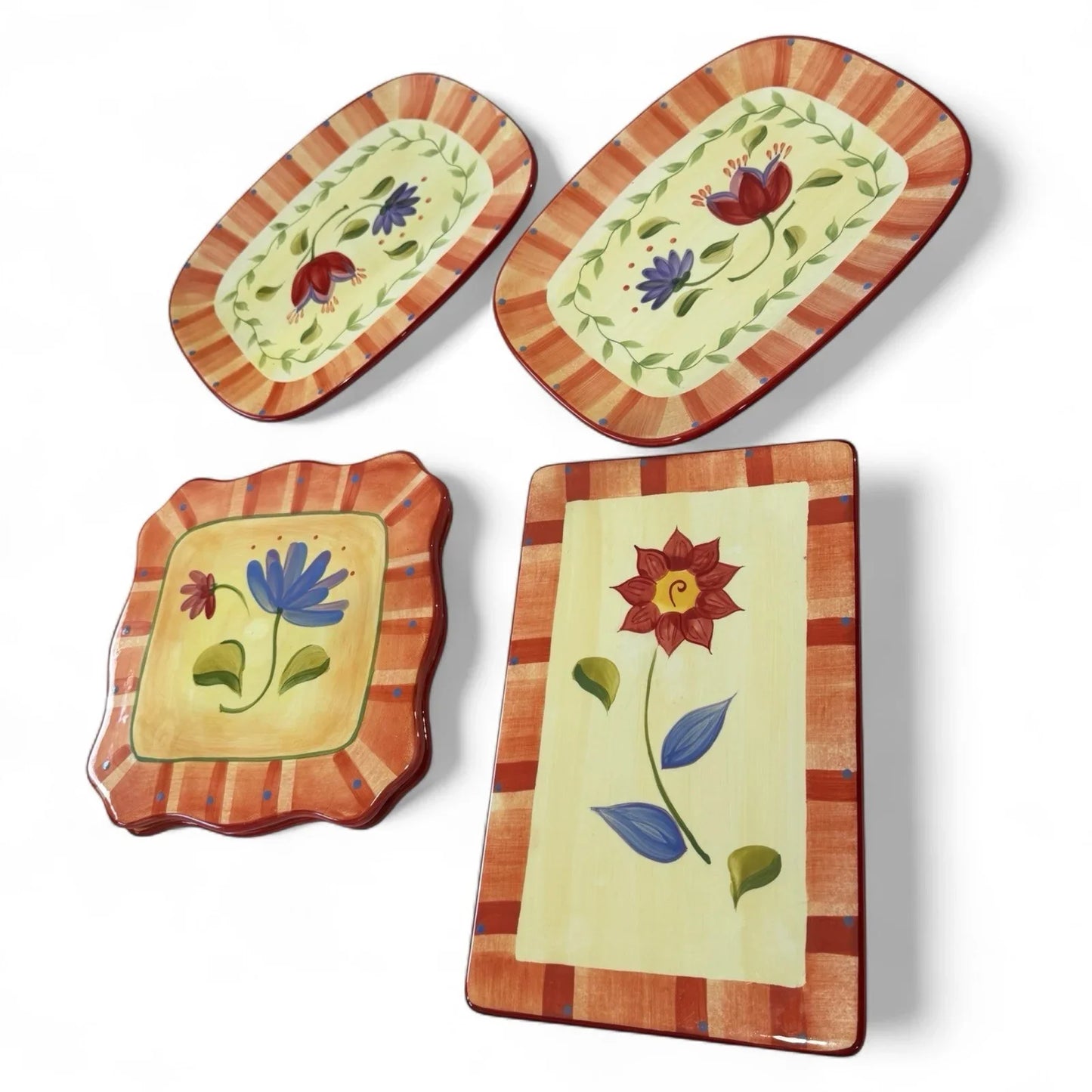 Pfaltzgraff Napoli 7 Piece Dinnerware Entertaining Place Settings Plates Trivets - Trendiez U ♥ 