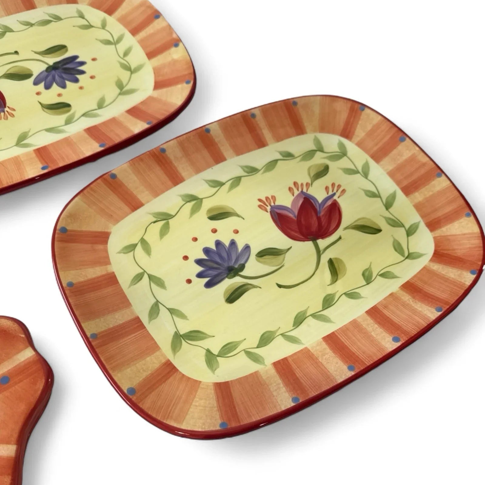 Pfaltzgraff Napoli 7 Piece Dinnerware Entertaining Place Settings Plates Trivets - Trendiez U ♥ 