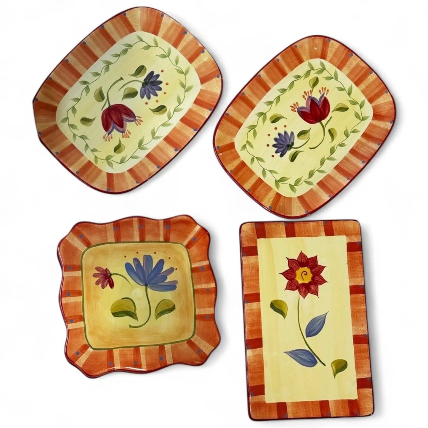 Pfaltzgraff Napoli 7 Piece Dinnerware Entertaining Place Settings Plates Trivets - Trendiez U ♥ 