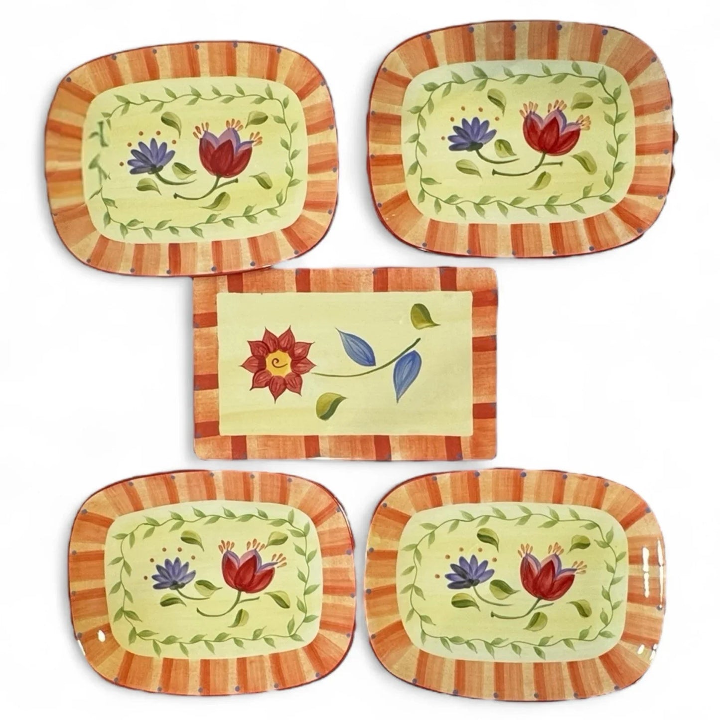 Pfaltzgraff Napoli 7 Piece Dinnerware Entertaining Place Settings Plates Trivets - Trendiez U ♥ 