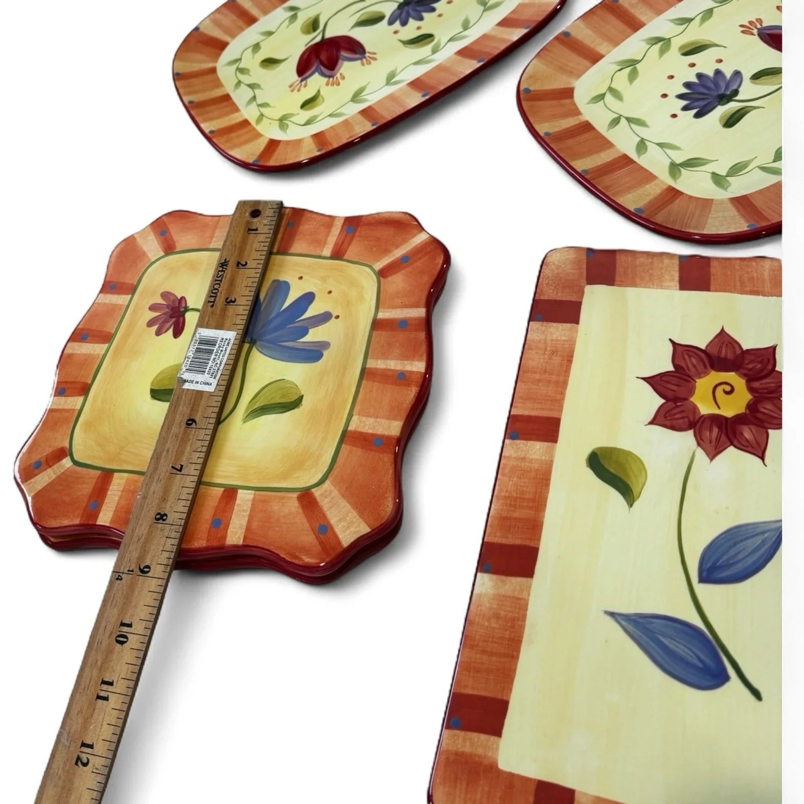 Pfaltzgraff Napoli 7 Piece Dinnerware Entertaining Place Settings Plates Trivets - Trendiez U ♥ 