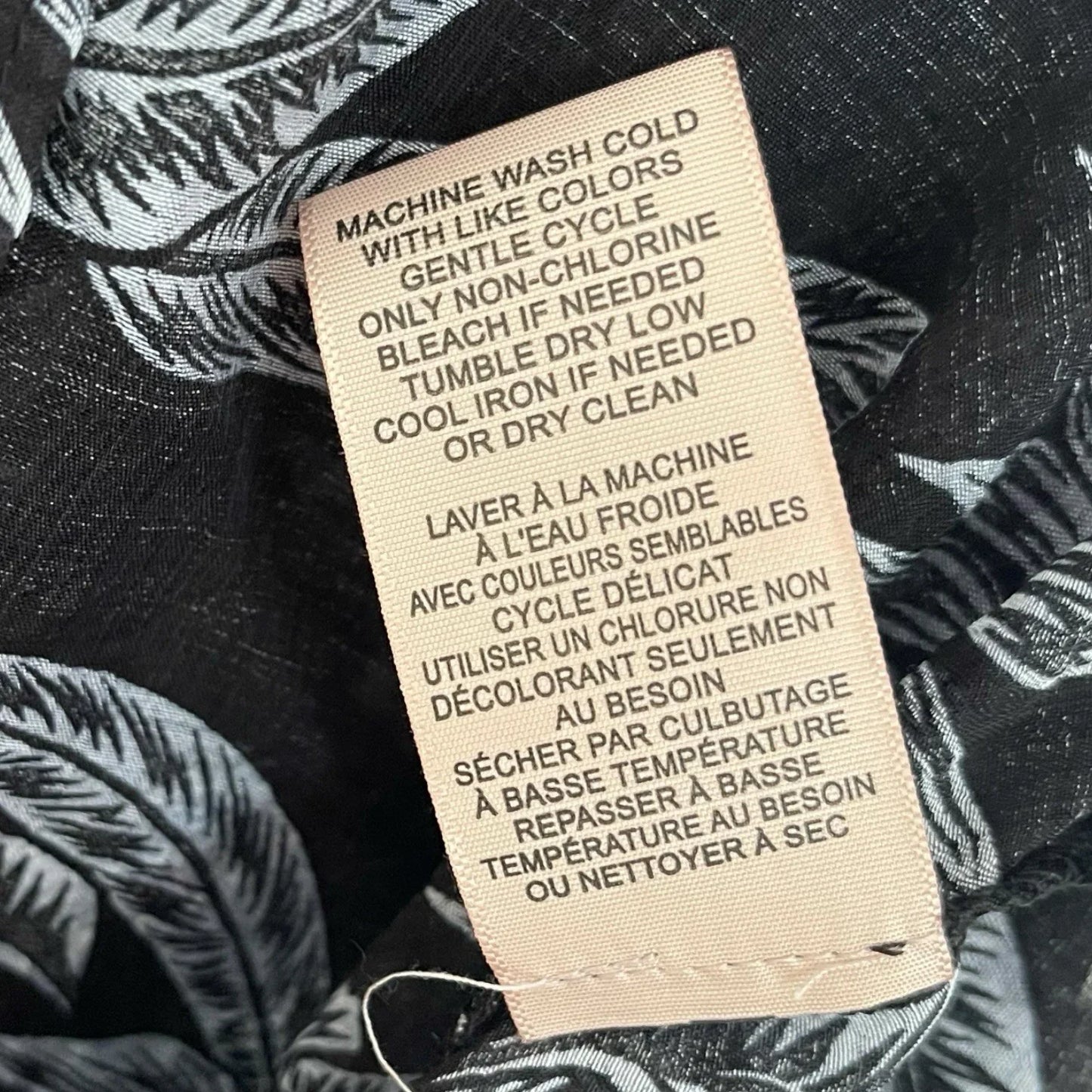 Philosophy Black Coastal Floral Blouse Size M Lightweight Relaxed Fit - Trendiez U ♥ 