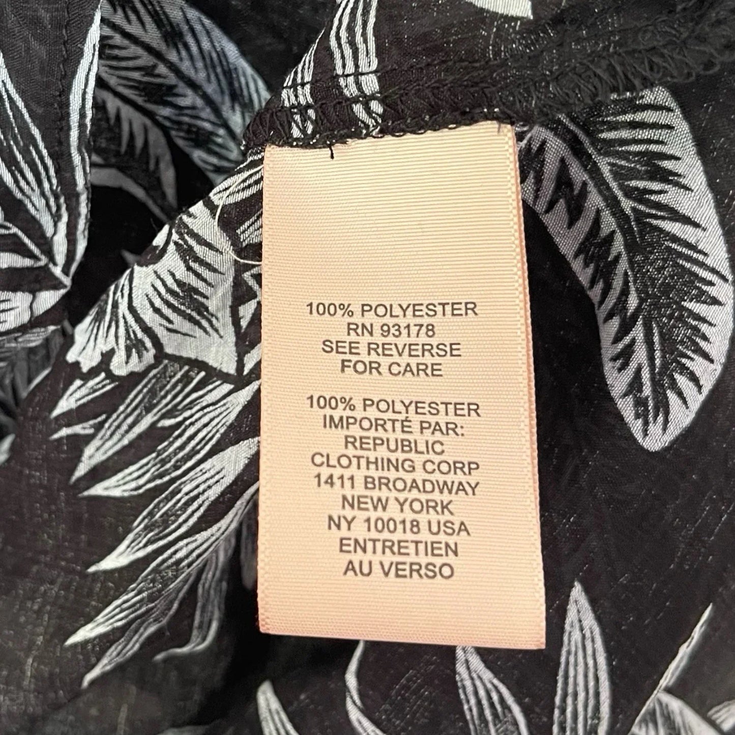 Philosophy Black Coastal Floral Blouse Size M Lightweight Relaxed Fit - Trendiez U ♥ 