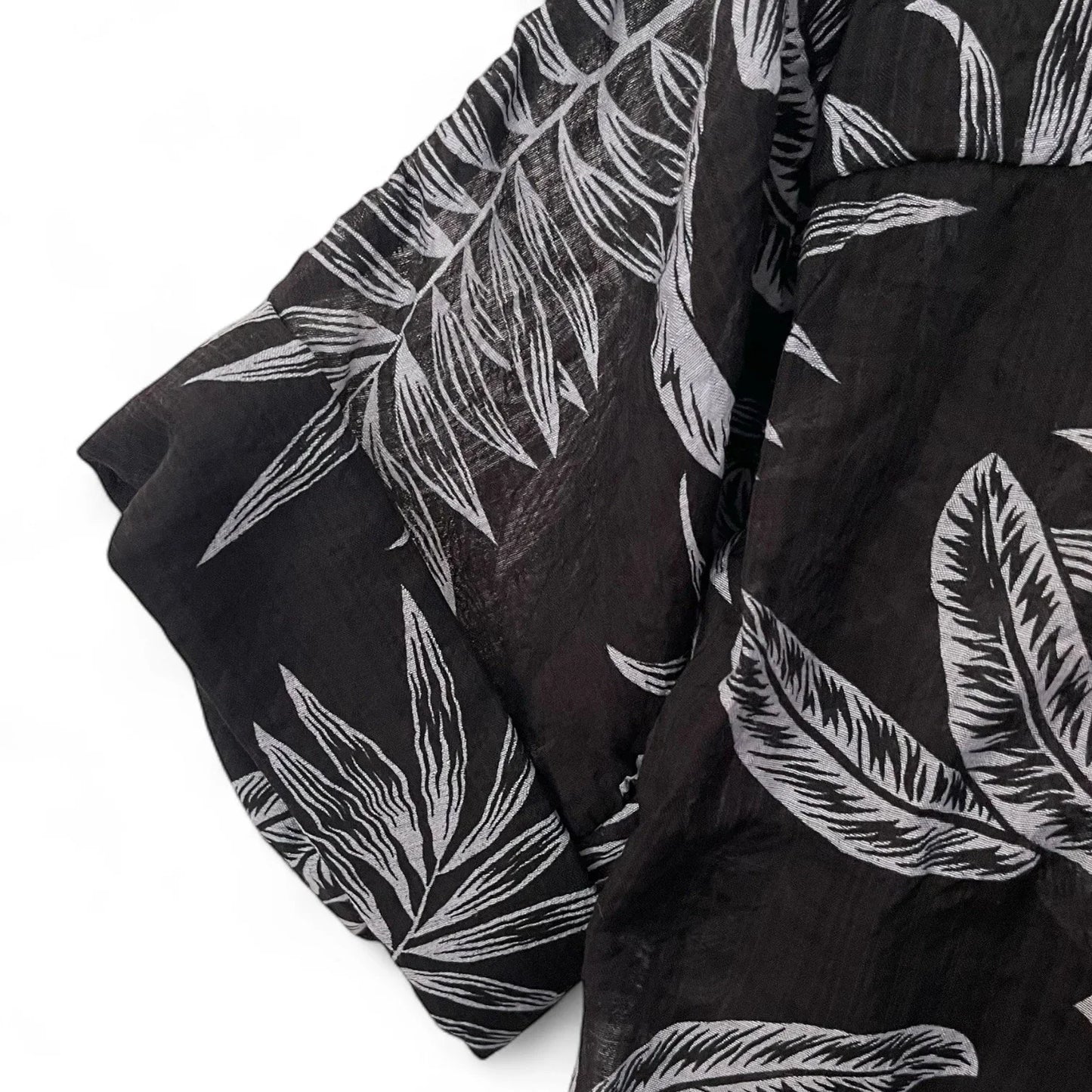 Philosophy Black Coastal Floral Blouse Size M Lightweight Relaxed Fit - Trendiez U ♥ 