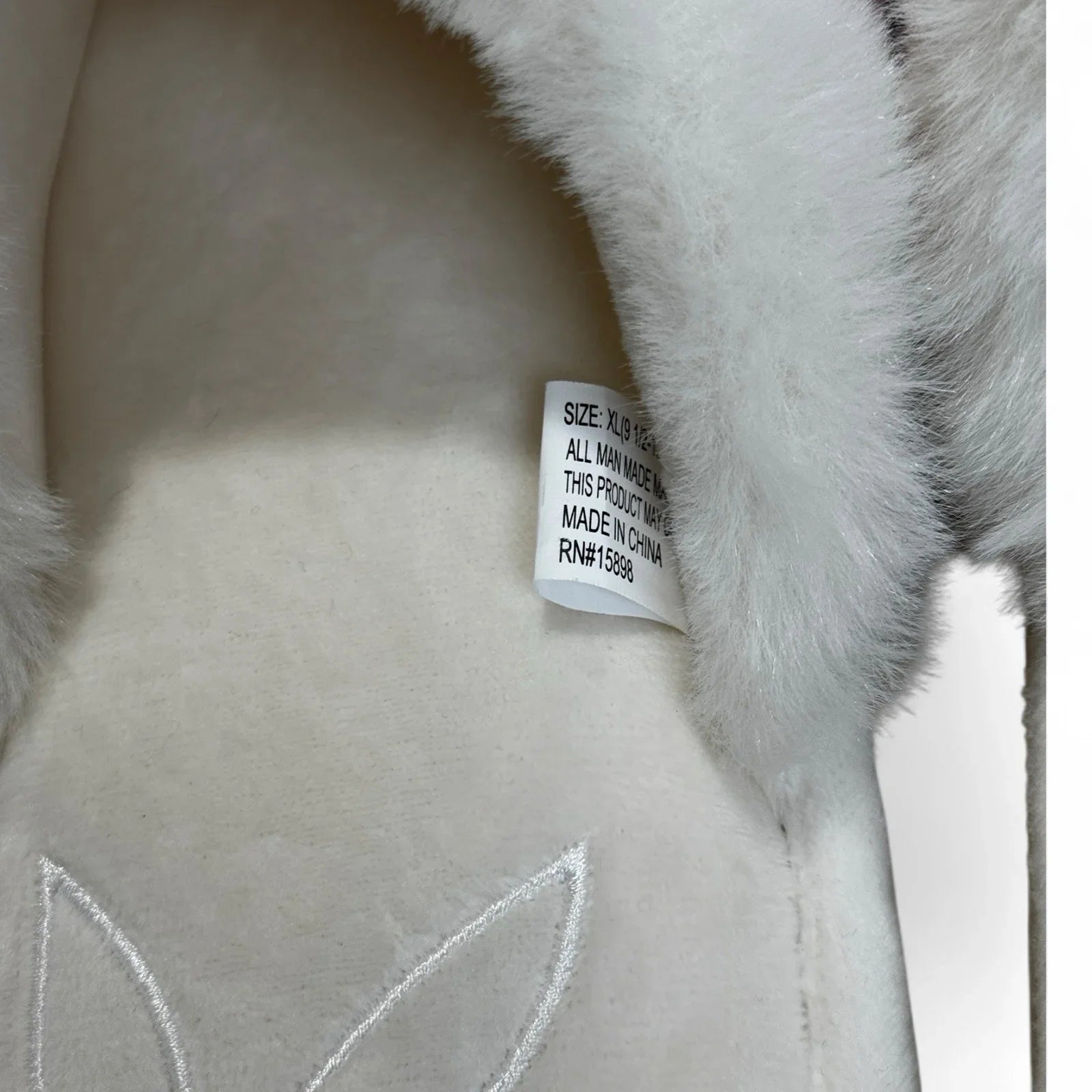 Playboy Pink & White Slippers Memory F Indoor/outdoor Soles Women's Sz 9.5-10.5 - Trendiez U ♥ 