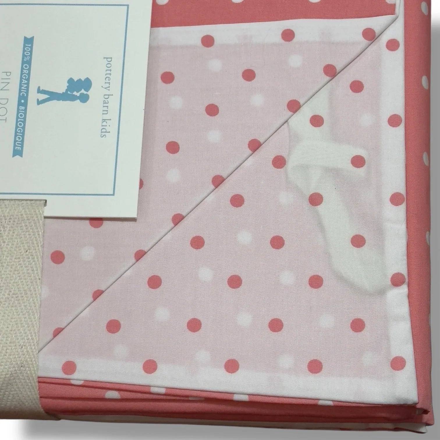 Pottery Barn Kids Pink Dot Duvet Cover Full/Queen Organic Cotton Blanket Bed - Trendiez U ♥ 