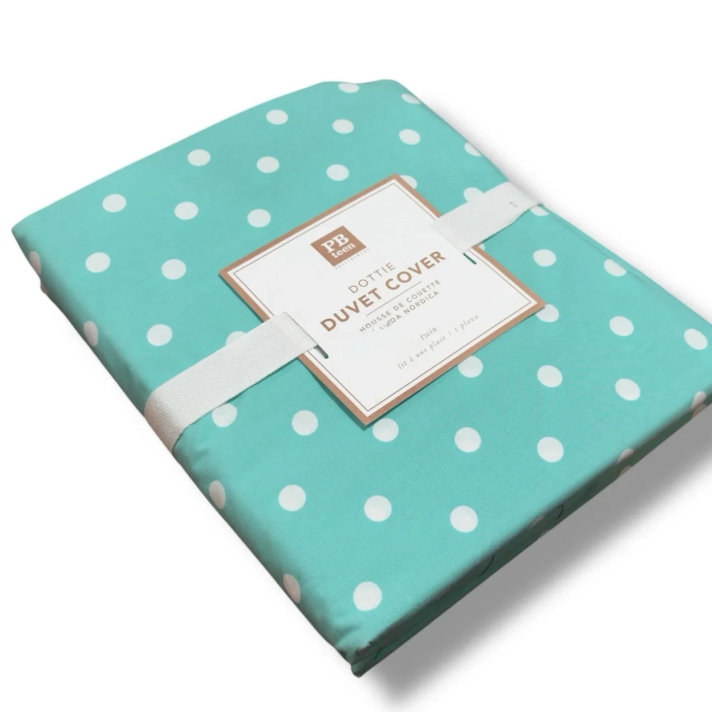 Pottery Barn PB Teen Duvet + 4 Standard Pillow Cases Dottie Turquoise Cotton - Trendiez U ♥ 