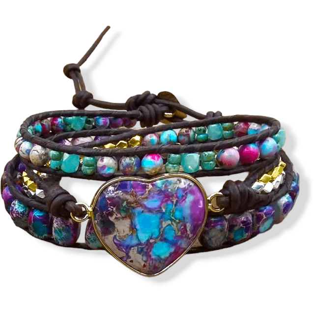 Purple Sunset Stone Bracelet - Trendiez U ♥ 