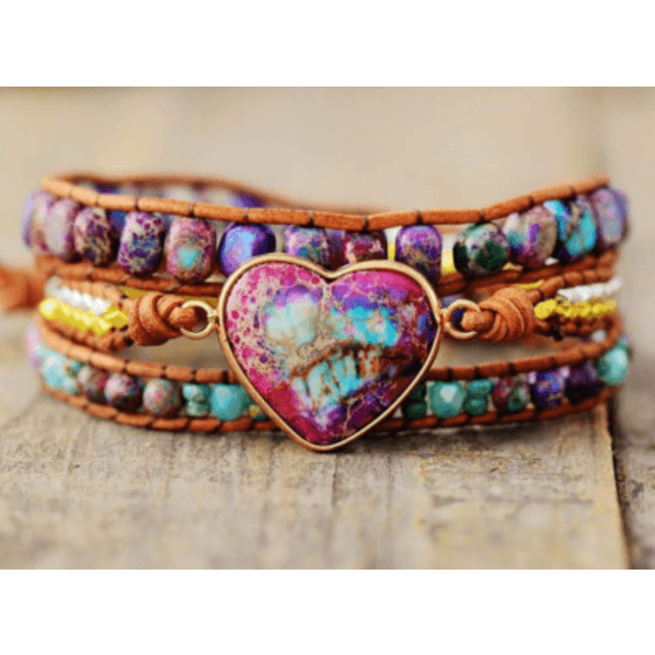 Purple Sunset Stone Bracelet - Trendiez U ♥ 