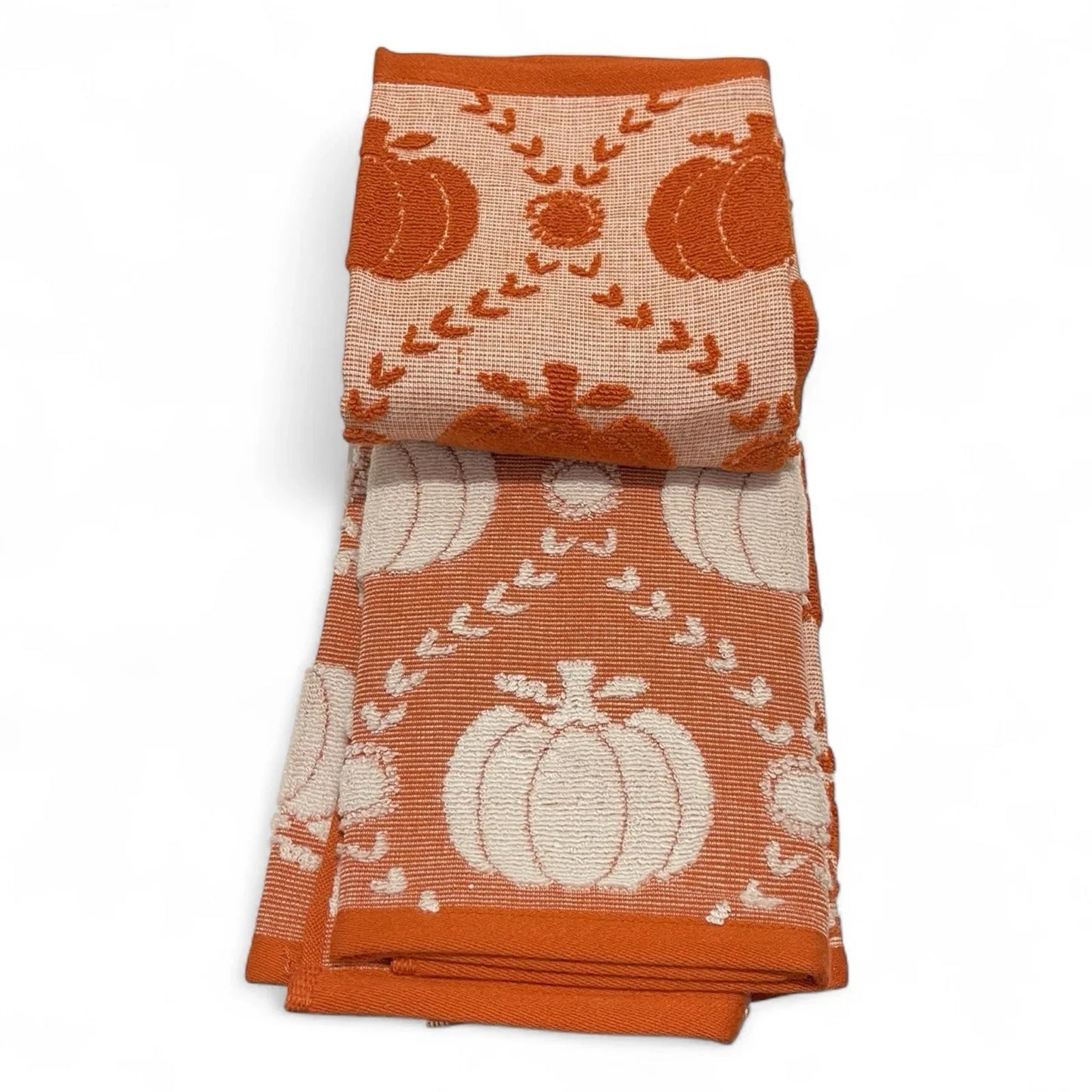 Rachel Ashwell Fall Pumpkin Farmhouse Kitchen Towel Set 3-Piece - Trendiez U ♥ 