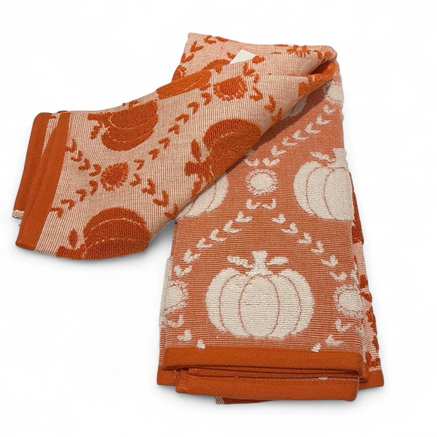 Rachel Ashwell Fall Pumpkin Farmhouse Kitchen Towel Set 3-Piece - Trendiez U ♥ 