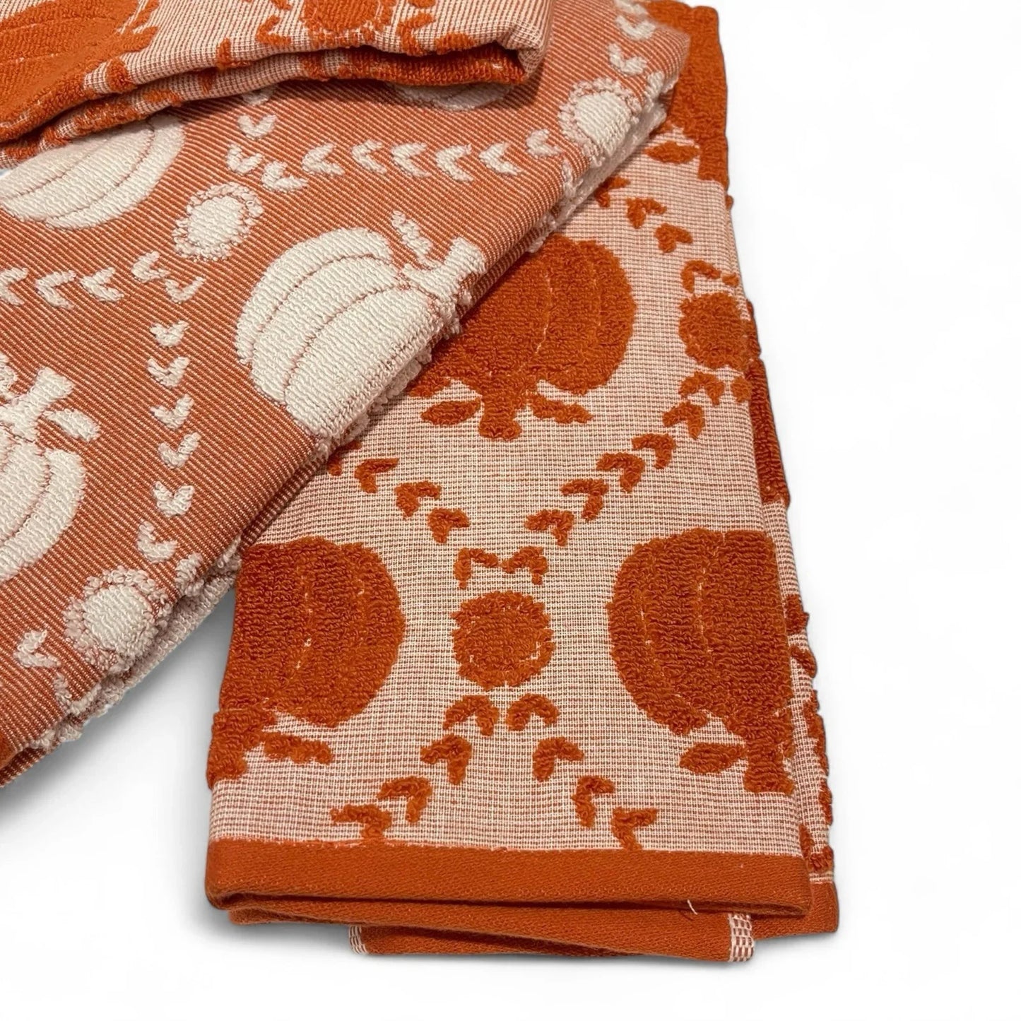 Rachel Ashwell Fall Pumpkin Farmhouse Kitchen Towel Set 3-Piece - Trendiez U ♥ 