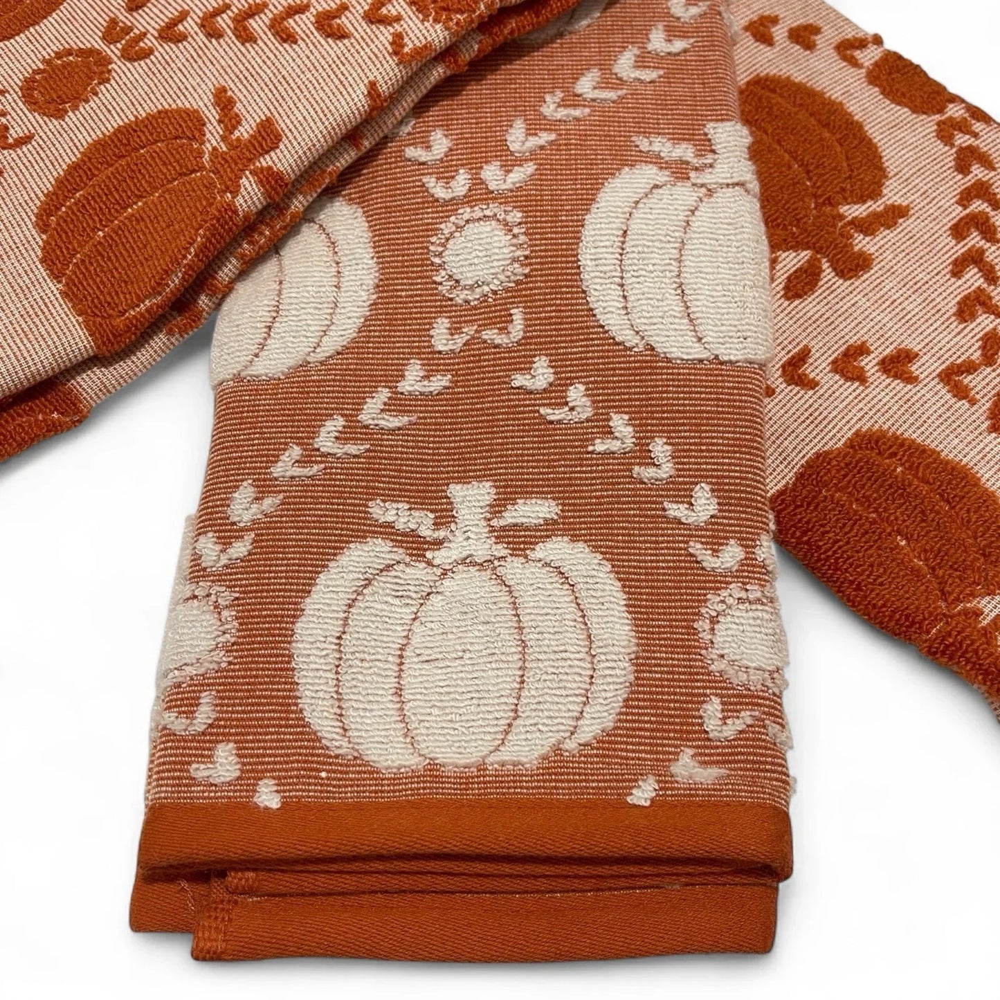 Rachel Ashwell Fall Pumpkin Farmhouse Kitchen Towel Set 3-Piece - Trendiez U ♥ 