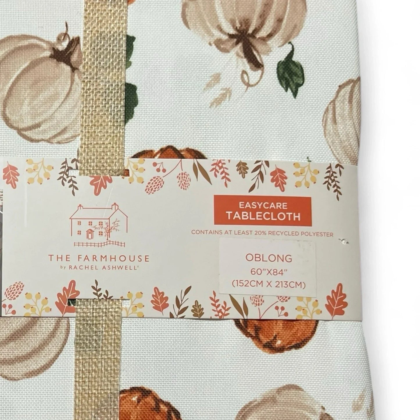 Rachel Ashwell Fall Tablecloth – 60x84” Oblong, Farmhouse Shabby Chic - Trendiez U ♥ 