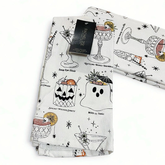 Rachel Zoe Halloween Glitter Kitchen Towel Set of 2 Summerween - Trendiez U ♥ 