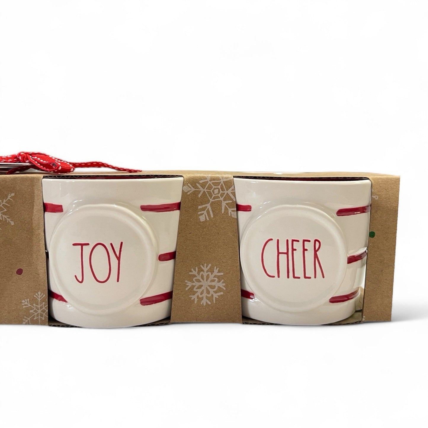 Rae Dunn Holiday Ramekin 4pc Merry/Jolly/Joy/Cheer Textured Farmhouse Christmas - Trendiez U ♥ 