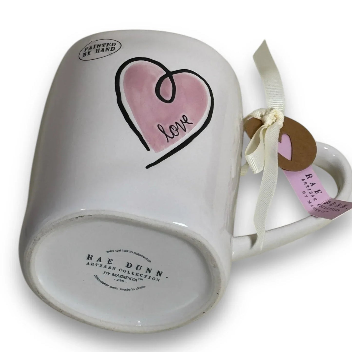 Rae Dunn LOVE Valentine's Day Pink Heart Tea Coffee Mug Cup New - Trendiez U ♥ 