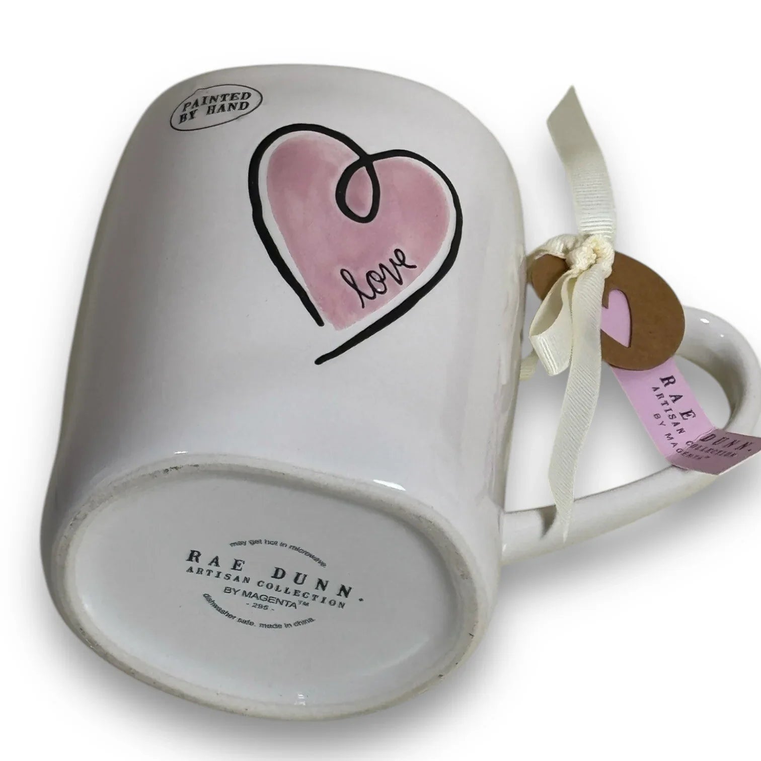 Rae Dunn LOVE Valentine's Day Pink Heart Tea Coffee Mug Cup New - Trendiez U ♥ 