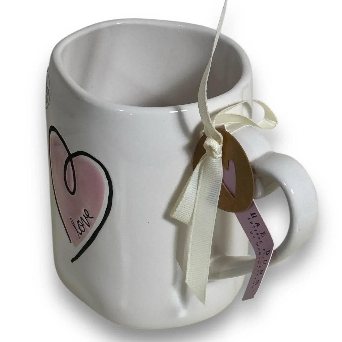 Rae Dunn LOVE Valentine's Day Pink Heart Tea Coffee Mug Cup New - Trendiez U ♥ 