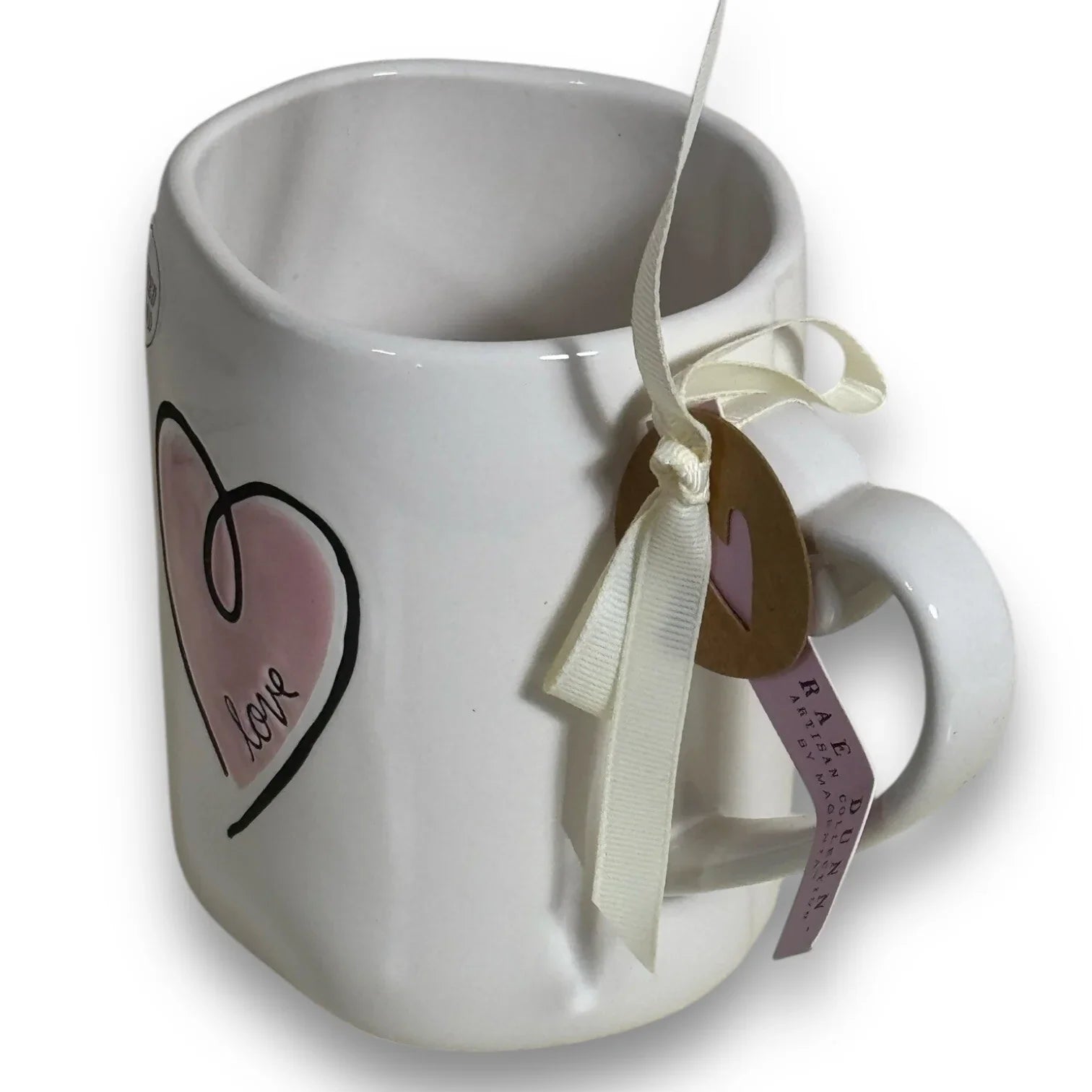 Rae Dunn LOVE Valentine's Day Pink Heart Tea Coffee Mug Cup New - Trendiez U ♥ 