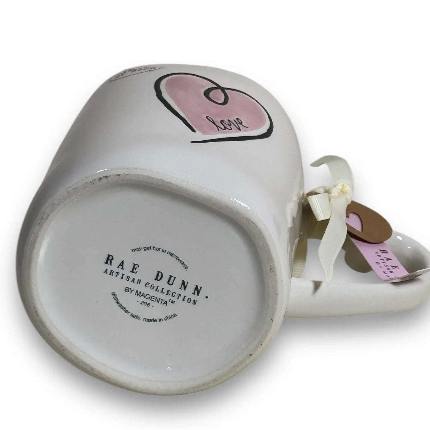 Rae Dunn LOVE Valentine's Day Pink Heart Tea Coffee Mug Cup New - Trendiez U ♥ 