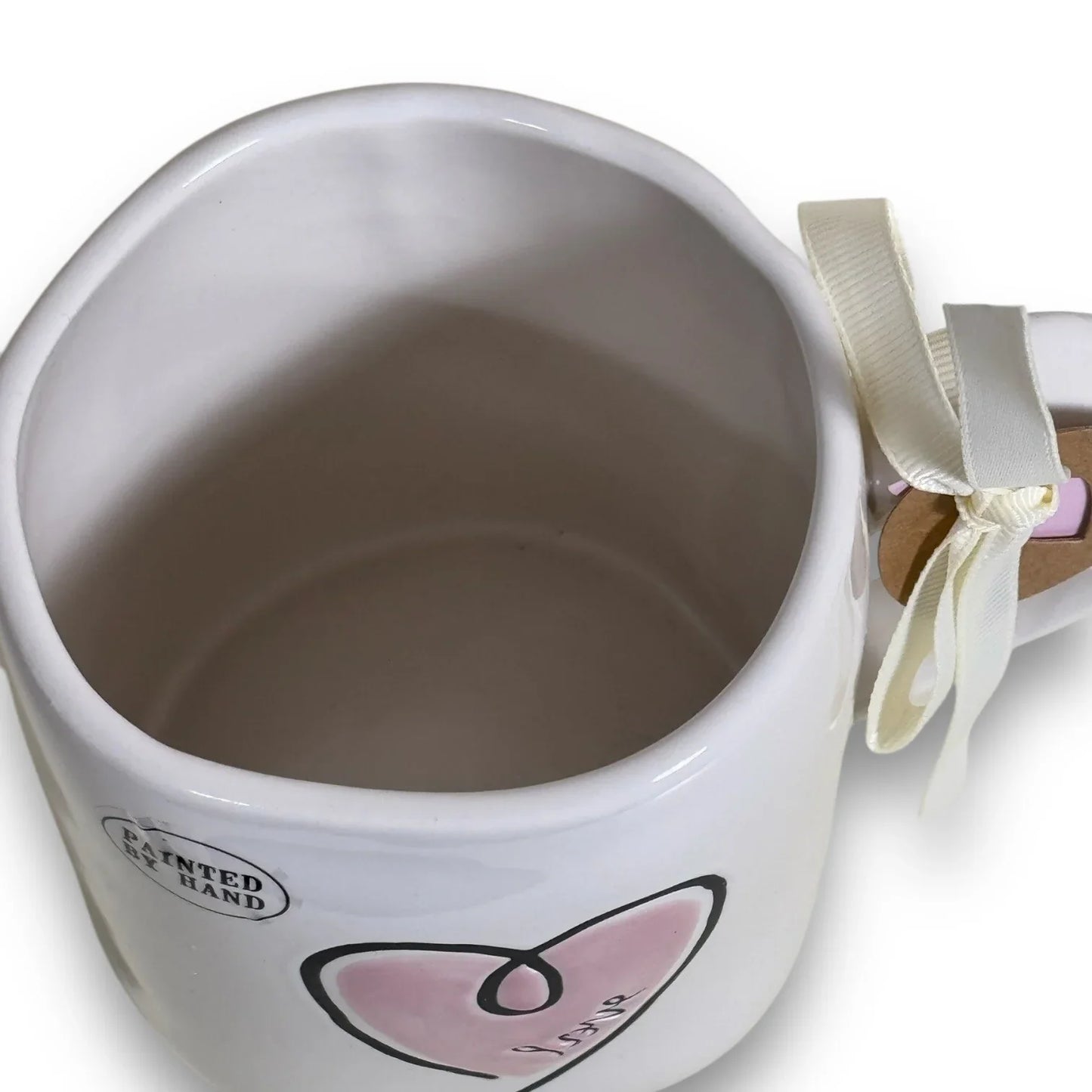Rae Dunn LOVE Valentine's Day Pink Heart Tea Coffee Mug Cup New - Trendiez U ♥ 