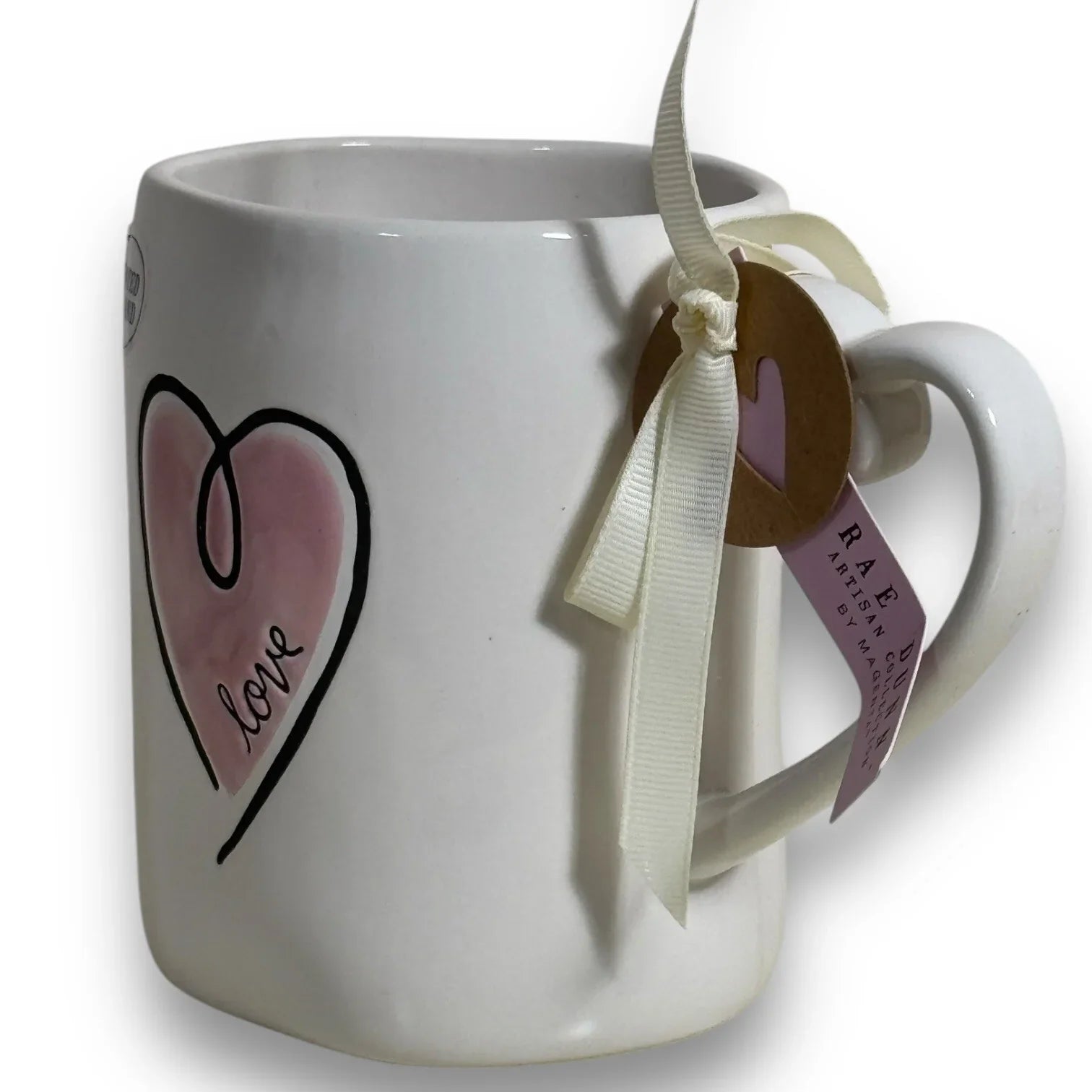 Rae Dunn LOVE Valentine's Day Pink Heart Tea Coffee Mug Cup New - Trendiez U ♥ 