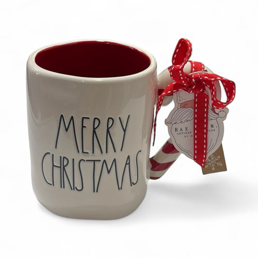 Rae Dunn Merry Christmas Embossed Peppermint Mug - Trendiez U ♥ 