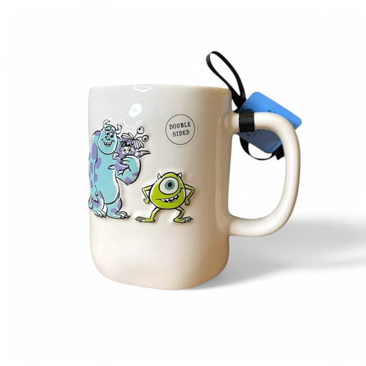 Rae Dunn Monsters Inc Pixar SULLY MIKE “Scream Team” Mug Double-Sided Ceramic - Trendiez U ♥ 