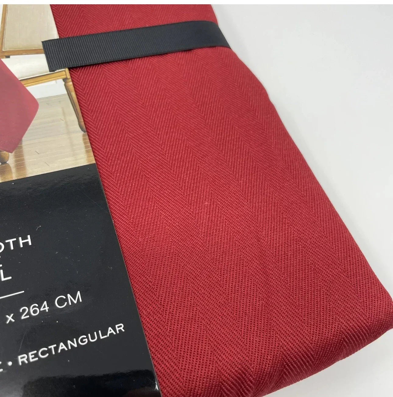 Ralph Lauren Deep Red Tablecloth 60x104 Nappe Mantel,Rectangle Elegant Oblong - Trendiez U ♥ 
