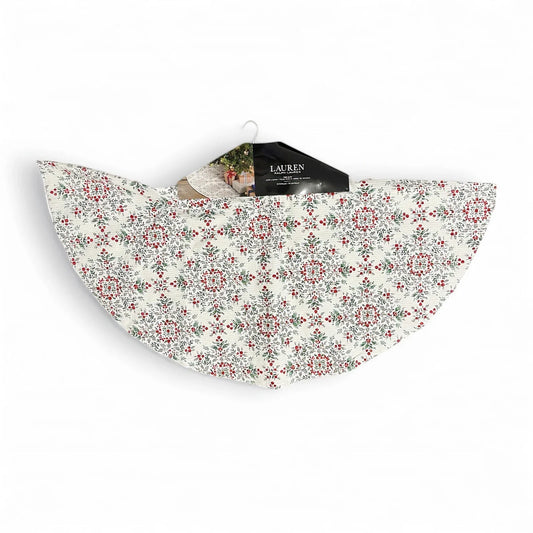 Ralph Lauren Holly Berry Christmas Tree Skirt 48” NWT - Trendiez U ♥ 