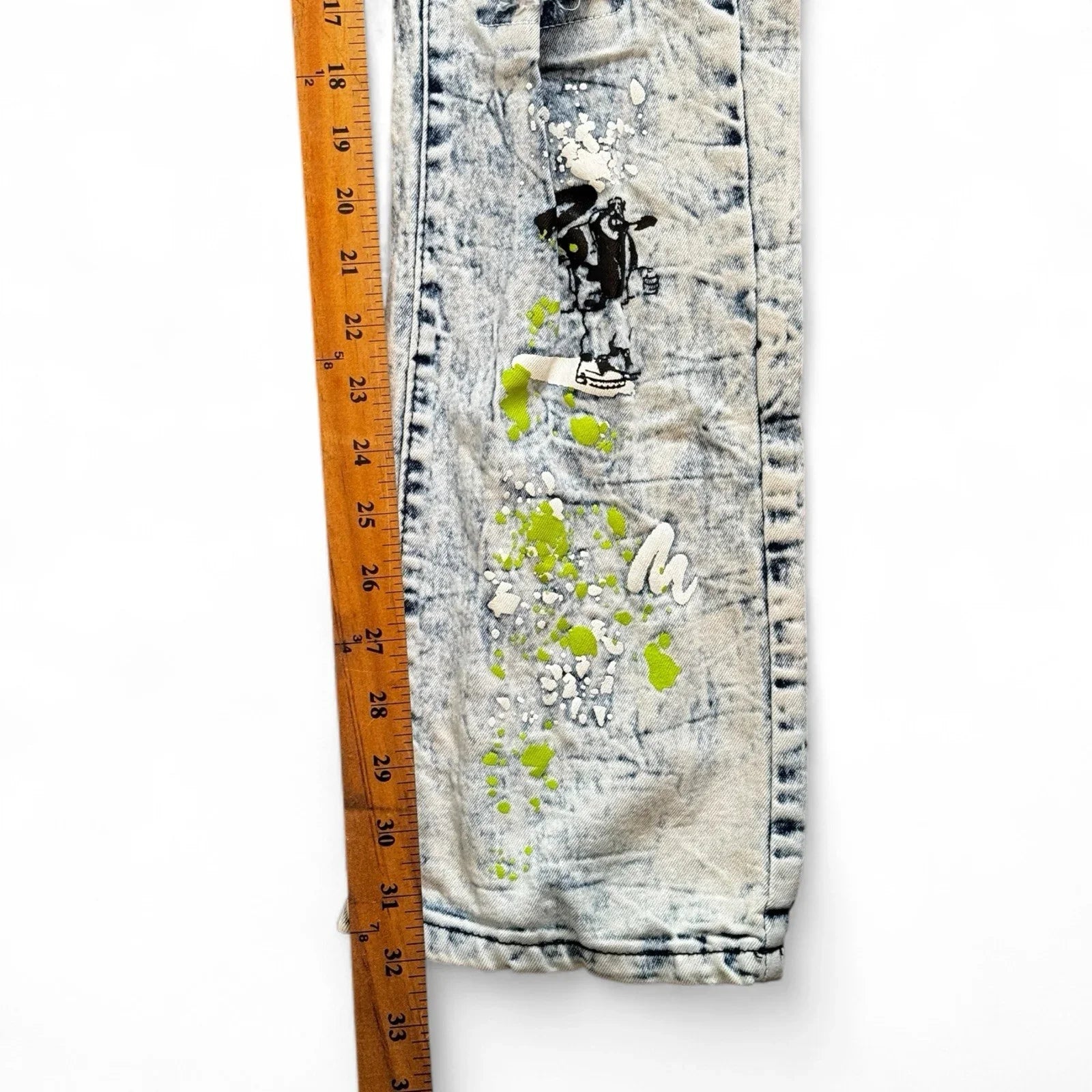 Reason Clothing Men’s Popeye Streetwear Jeans – Acid Wash Skinny Fit 34x32 - Trendiez U ♥ 