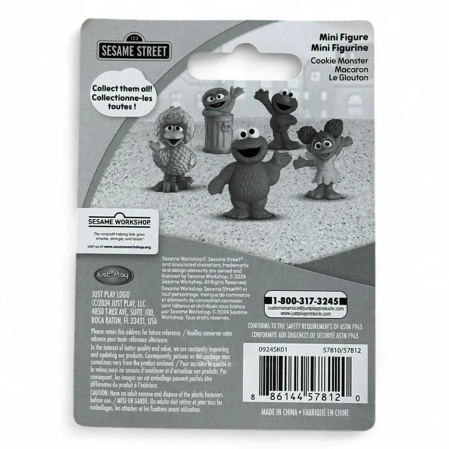 Sesame Street Mini Figures Set of 5 Toys or Cake Toppers w/ Collector Card NEW - Trendiez U ♥ 