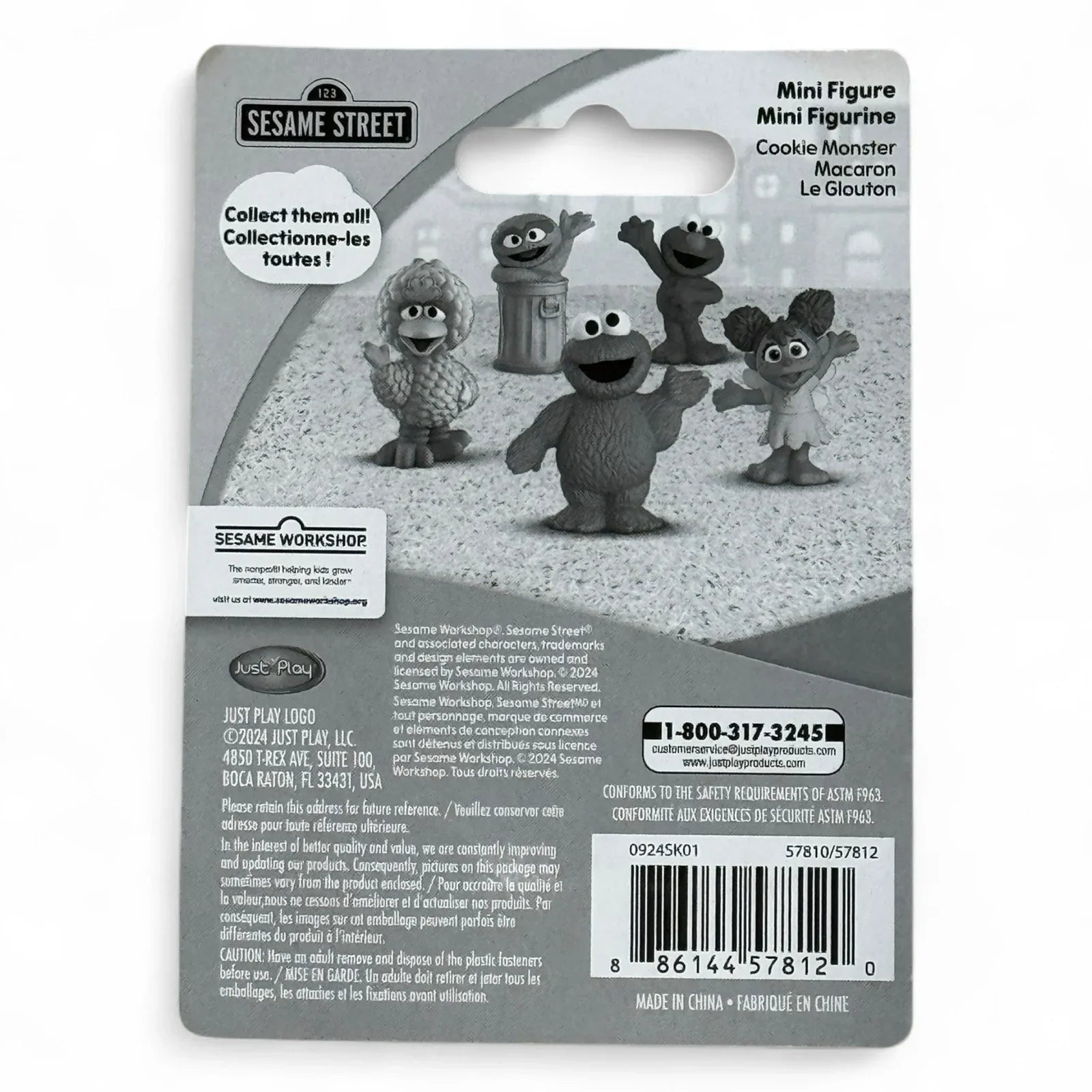 Sesame Street Mini Figures Set of 5 Toys or Cake Toppers w/ Collector Card NEW - Trendiez U ♥ 