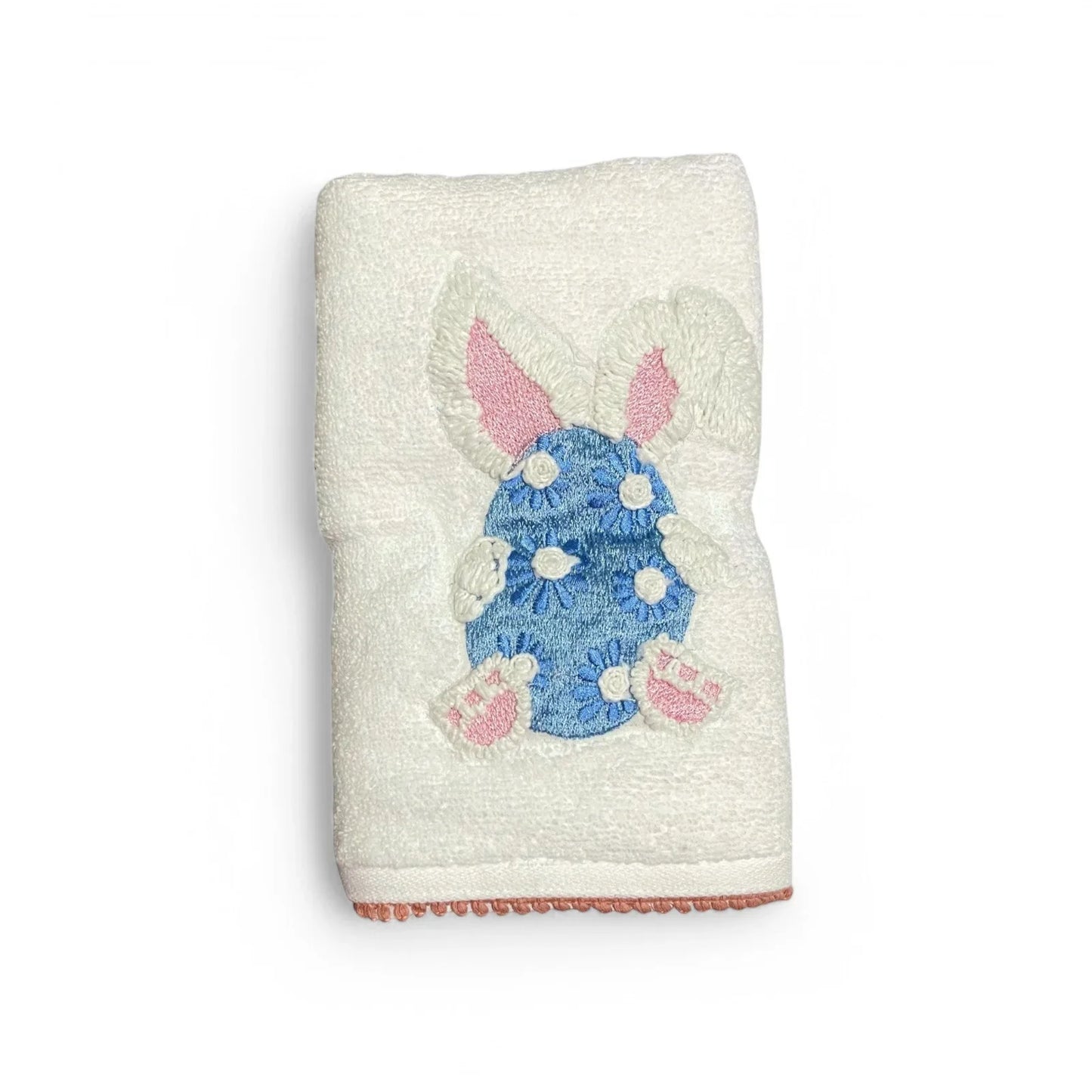 Shabby Chic Easter Egg Hand Towel Set of 2 Embroidered Cotton - Trendiez U ♥ 